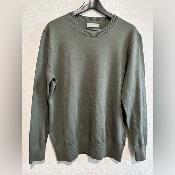 Everlane Other - Everlane Men’s The No-Sweat Sweater in Green (Olive) Large M-SWTR-CTN-DAY-CR